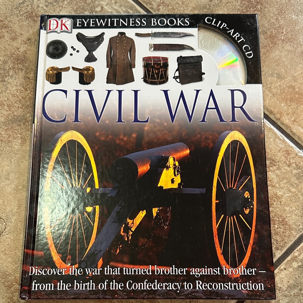 Civil War (DK Eyewitness Books) with Clip Art CD & large Map HC